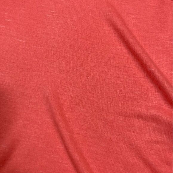 Charming Charlie Peach Sleeveless Asymmetrical Top With Lace Hem, Size M - Picture 8 of 8